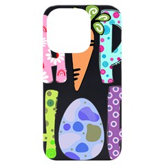 Easter Bunny Happy Easter T- Shirt Hip Hop Happy Easter T- Shirt Iphone 14 Pro Black Uv Print Case by ZUXUMI