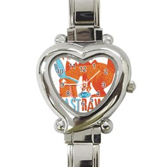 Easter Dinosaur T- Shirt Happy East Rawr T- Rex Dinosaur Easter Bunny T- Shirt Heart Italian Charm Watch by ZUXUMI