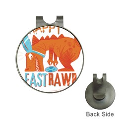 Easter Dinosaur T- Shirt Happy East Rawr T- Rex Dinosaur Easter Bunny T- Shirt Hat Clips With Golf Markers by ZUXUMI