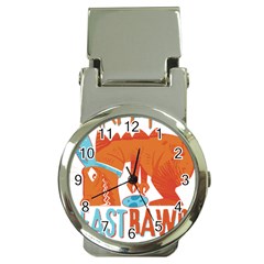 Easter Dinosaur T- Shirt Happy East Rawr T- Rex Dinosaur Easter Bunny T- Shirt Money Clip Watches by ZUXUMI