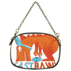 Easter Dinosaur T- Shirt Happy East Rawr T- Rex Dinosaur Easter Bunny T- Shirt Chain Purse (one Side) by ZUXUMI