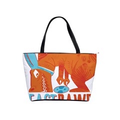 Easter Dinosaur T- Shirt Happy East Rawr T- Rex Dinosaur Easter Bunny T- Shirt Classic Shoulder Handbag by ZUXUMI