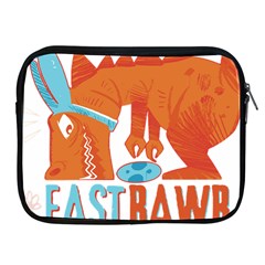 Easter Dinosaur T- Shirt Happy East Rawr T- Rex Dinosaur Easter Bunny T- Shirt Apple Ipad 2/3/4 Zipper Cases by ZUXUMI