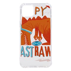 Easter Dinosaur T- Shirt Happy East Rawr T- Rex Dinosaur Easter Bunny T- Shirt Iphone 14 Plus Tpu Uv Print Case by ZUXUMI