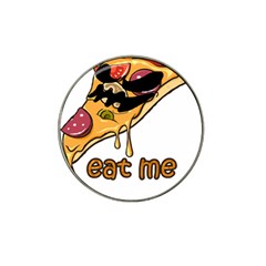 Eat Me T- Shirtscary Pizza Slice Sceaming Eat Me T- Shirt Hat Clip Ball Marker by ZUXUMI