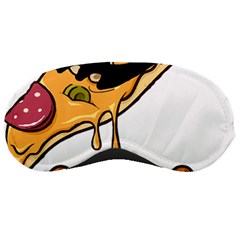 Eat Me T- Shirtscary Pizza Slice Sceaming Eat Me T- Shirt Sleep Mask by ZUXUMI