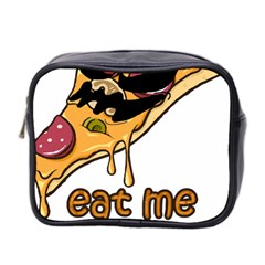 Eat Me T- Shirtscary Pizza Slice Sceaming Eat Me T- Shirt Mini Toiletries Bag (two Sides) by ZUXUMI