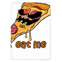 Eat Me T- Shirtscary Pizza Slice Sceaming Eat Me T- Shirt Removable Flap Cover (l) by ZUXUMI