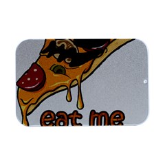 Eat Me T- Shirtscary Pizza Slice Sceaming Eat Me T- Shirt Open Lid Metal Box (silver)   by ZUXUMI