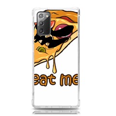 Eat Me T- Shirtscary Pizza Slice Sceaming Eat Me T- Shirt Samsung Galaxy Note 20 Tpu Uv Case by ZUXUMI