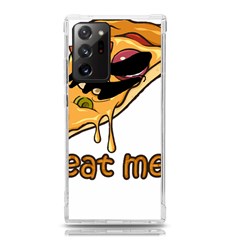 Eat Me T- Shirtscary Pizza Slice Sceaming Eat Me T- Shirt Samsung Galaxy Note 20 Ultra Tpu Uv Case by ZUXUMI