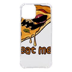 Eat Me T- Shirtscary Pizza Slice Sceaming Eat Me T- Shirt Iphone 14 Tpu Uv Print Case by ZUXUMI