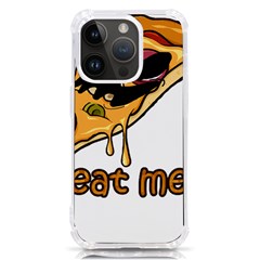 Eat Me T- Shirtscary Pizza Slice Sceaming Eat Me T- Shirt Iphone 14 Pro Tpu Uv Print Case by ZUXUMI