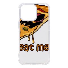 Eat Me T- Shirtscary Pizza Slice Sceaming Eat Me T- Shirt Iphone 13 Pro Tpu Uv Print Case