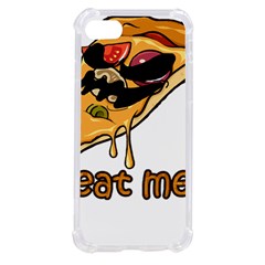 Eat Me T- Shirtscary Pizza Slice Sceaming Eat Me T- Shirt Iphone Se by ZUXUMI