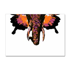 Elephant Art T- Shirtbutterfly Elephant T- Shirt Sticker A4 (100 Pack) by ZUXUMI