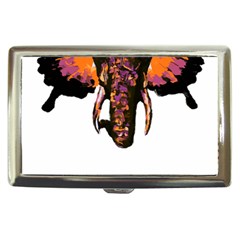 Elephant Art T- Shirtbutterfly Elephant T- Shirt Cigarette Money Case by ZUXUMI