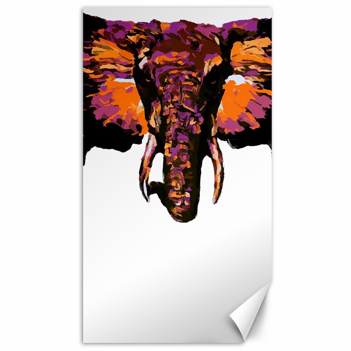 Elephant Art T- Shirtbutterfly Elephant T- Shirt Canvas 40  x 72 