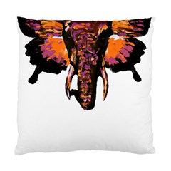 Elephant Art T- Shirtbutterfly Elephant T- Shirt Standard Cushion Case (two Sides)