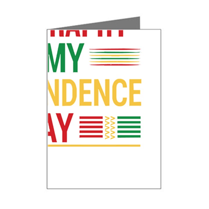 Calligraphy T- Shirtcalligraphy Is My Independence Day T- Shirt Mini Greeting Card