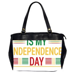 Calligraphy T- Shirtcalligraphy Is My Independence Day T- Shirt Oversize Office Handbag (2 Sides) by EnriqueJohnson