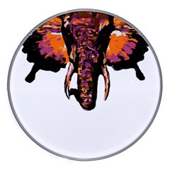 Elephant Art T- Shirtbutterfly Elephant T- Shirt Wireless Fast Charger(white) by ZUXUMI