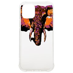 Elephant Art T- Shirtbutterfly Elephant T- Shirt Iphone 12/12 Pro Tpu Uv Print Case by ZUXUMI