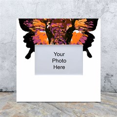 Elephant Art T- Shirtbutterfly Elephant T- Shirt White Box Photo Frame 4  X 6  by ZUXUMI