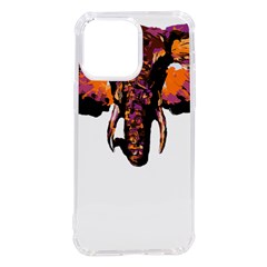 Elephant Art T- Shirtbutterfly Elephant T- Shirt Iphone 14 Pro Max Tpu Uv Print Case by ZUXUMI