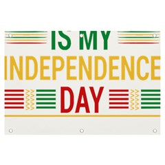 Calligraphy T- Shirtcalligraphy Is My Independence Day T- Shirt Banner And Sign 6  X 4  by EnriqueJohnson