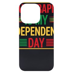 Calligraphy T- Shirtcalligraphy Is My Independence Day T- Shirt Iphone 14 Pro Black Uv Print Case by EnriqueJohnson