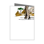 Elephant Art T- Shirtelephant T- Shirt Mini Greeting Card Right