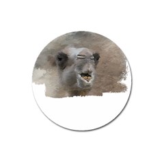 Camel T- Shirt Camel Portrait T- Shirt Magnet 3  (round) by EnriqueJohnson