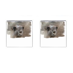 Camel T- Shirt Camel Portrait T- Shirt Cufflinks (square) by EnriqueJohnson