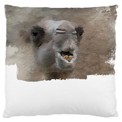 Camel T- Shirt Camel Portrait T- Shirt Large Cushion Case (two Sides) by EnriqueJohnson