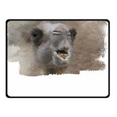 Camel T- Shirt Camel Portrait T- Shirt Two Sides Fleece Blanket (small) by EnriqueJohnson