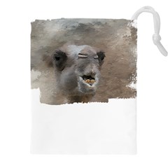 Camel T- Shirt Camel Portrait T- Shirt Drawstring Pouch (4xl) by EnriqueJohnson