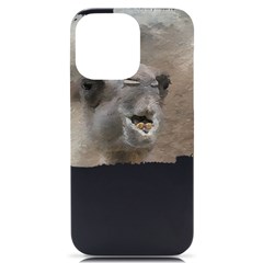 Camel T- Shirt Camel Portrait T- Shirt Iphone 14 Pro Max Black Uv Print Case by EnriqueJohnson