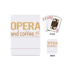 Opera T-shirtif It Involves Coffee Opera T-shirt Playing Cards Single Design (mini) by EnriqueJohnson