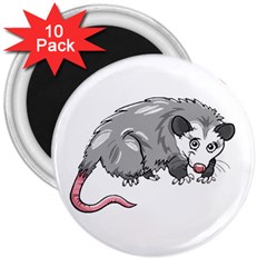 Opossum T-shirtsteal Your Heart Opossum 05 T-shirt 3  Magnets (10 Pack)  by EnriqueJohnson