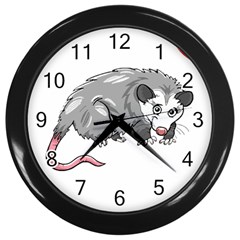 Opossum T-shirtsteal Your Heart Opossum 05 T-shirt Wall Clock (black) by EnriqueJohnson