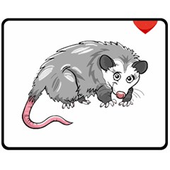 Opossum T-shirtsteal Your Heart Opossum 05 T-shirt Fleece Blanket (medium) by EnriqueJohnson