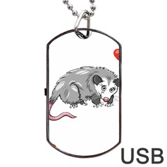 Opossum T-shirtsteal Your Heart Opossum 05 T-shirt Dog Tag Usb Flash (two Sides) by EnriqueJohnson