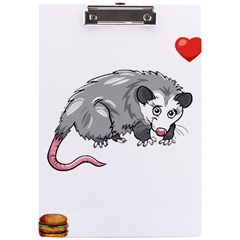 Opossum T-shirtsteal Your Heart Opossum 05 T-shirt A4 Acrylic Clipboard by EnriqueJohnson