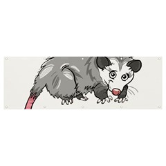 Opossum T-shirtsteal Your Heart Opossum 05 T-shirt Banner And Sign 12  X 4  by EnriqueJohnson