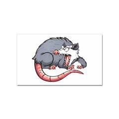 Opossum T-shirtwhite Look Calm Opossum 03 T-shirt (1) Sticker (rectangular) by EnriqueJohnson