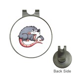 Opossum T-shirtwhite Look Calm Opossum 03 T-shirt (1) Hat Clips with Golf Markers Front