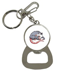 Opossum T-shirtwhite Look Calm Opossum 03 T-shirt (1) Bottle Opener Key Chain