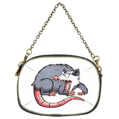 Opossum T-shirtwhite Look Calm Opossum 03 T-shirt (1) Chain Purse (two Sides) by EnriqueJohnson