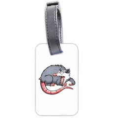 Opossum T-shirtwhite Look Calm Opossum 03 T-shirt (1) Luggage Tag (one Side) by EnriqueJohnson